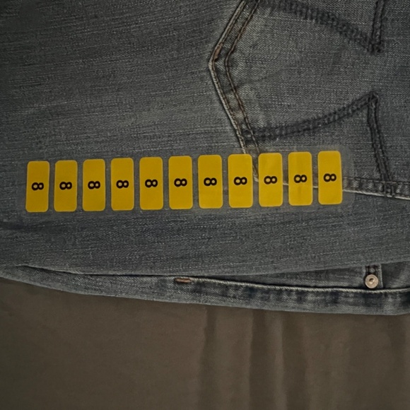 Seven Cropped Distressed Wide Fray Hem Jeans - Picture 7 of 9